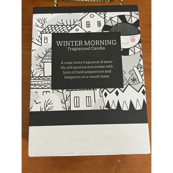 WAX LYRICAL Candle Winter Morning Glass Bear NEW HTF - Picture 3 of 7